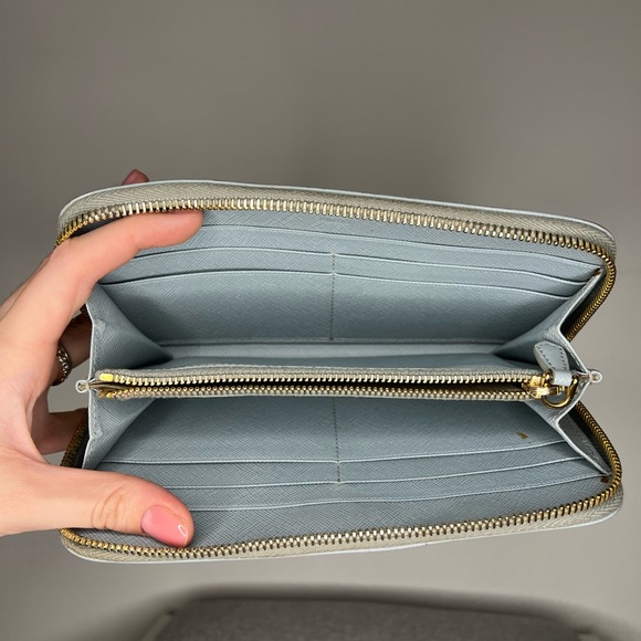 PRADA Blue Saffiano Zippy Wallet
Leather - Picture 2 of 3